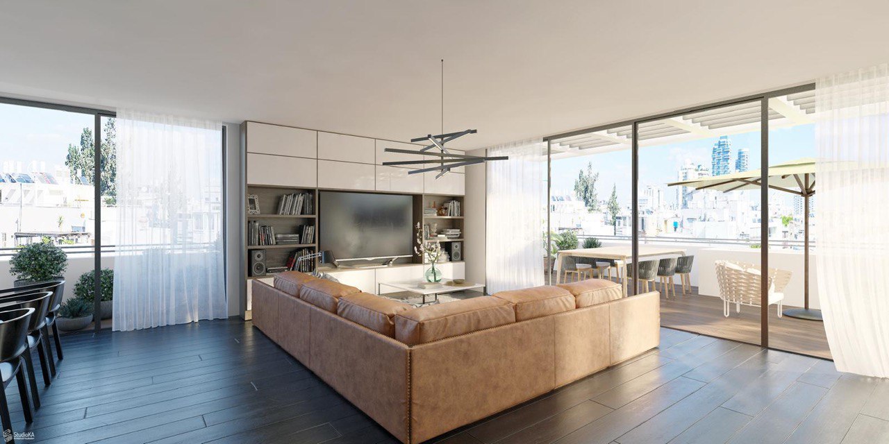 דירת יוקרה עם נוף פתוח