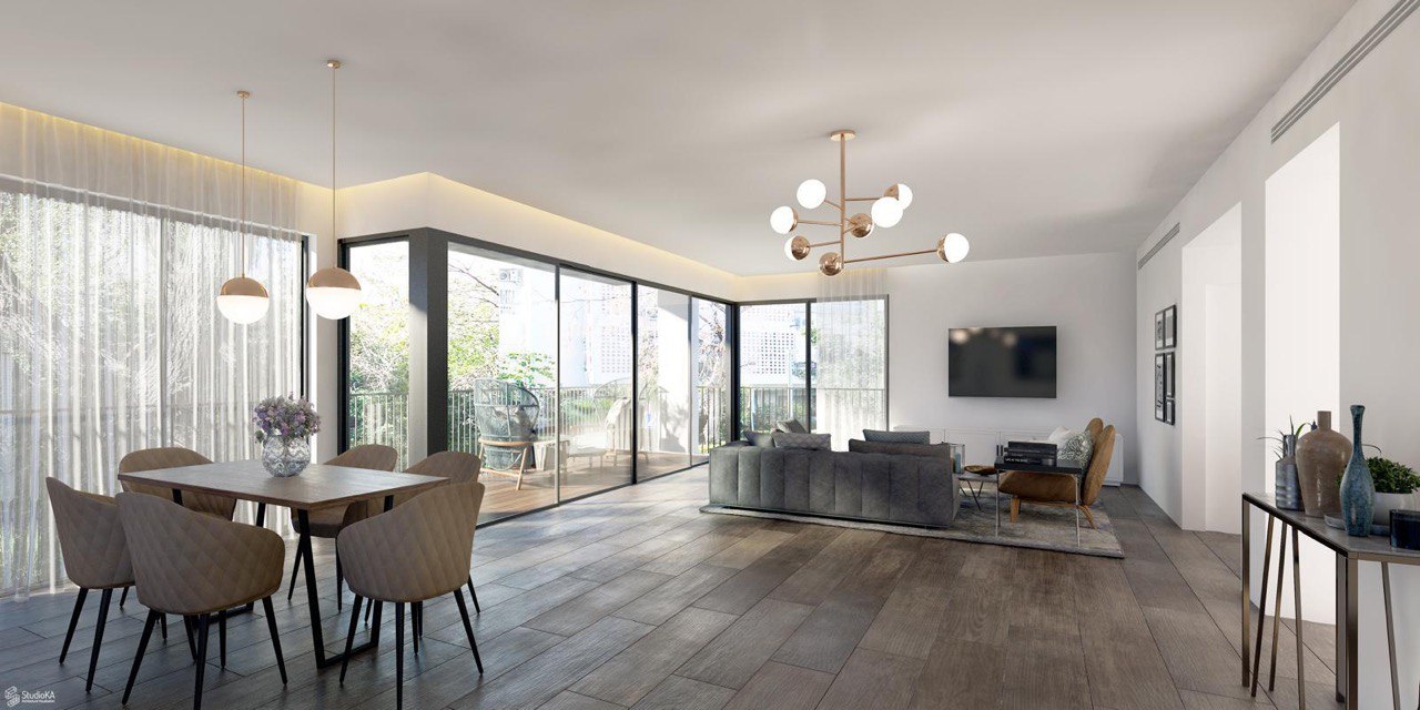 סלון מודרני ומרווח